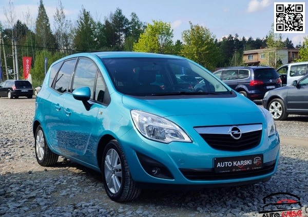 Opel Meriva cena 21500 przebieg: 202452, rok produkcji 2010 z Jeziorany małe 742